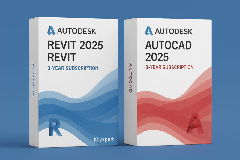 Autodesk Revit 2025 + AutoCAD 2025 Bundle – 3-Year Subscription